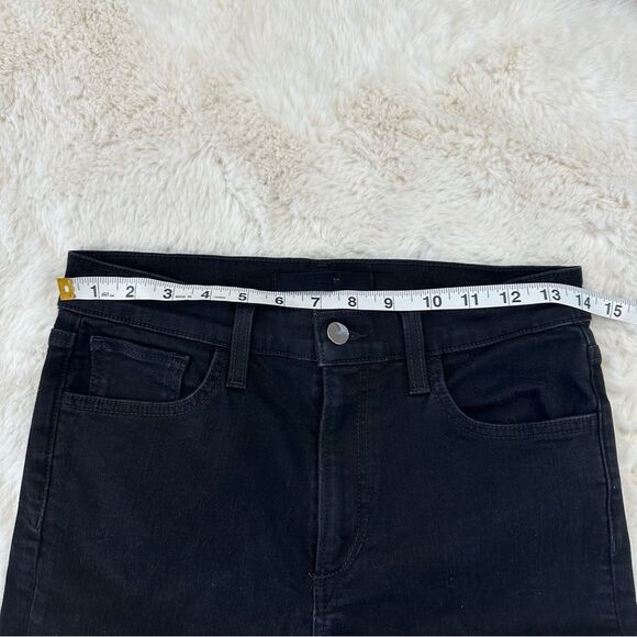 Joe's Jeans Black The Charlie High Rise Skinny Ankle Raw Hem Jean, 29 - Picture 4 of 10